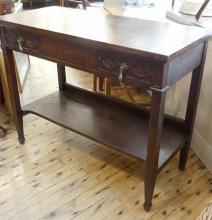 OAK CONSOLE TABLE