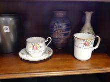 POTTERY, CHINA AND TUMBLERS