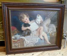 TWO FRAMED ANTIQUE PRINTS