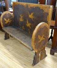 ANTIQUE PYROGRAPHY BENCH