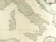 1750 MAP OF ITALY