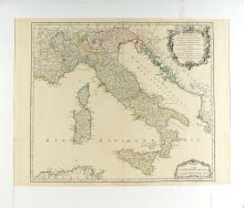 1750 MAP OF ITALY