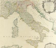 1750 MAP OF ITALY