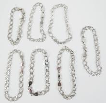 7 STERLING BRACELETS