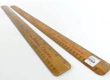 VINTAGE ADVERTISING MEASURING STICKS