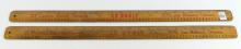 VINTAGE ADVERTISING MEASURING STICKS