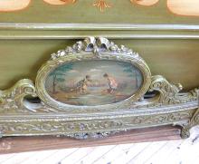 PAIR OF PAINTED FRENCH BEDS