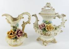 2PCS. CAPODIMONTE