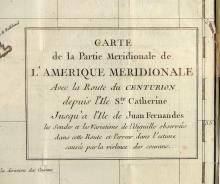 CARTE DE LA PARTIE MERIDIONALE DE L’AMERIQUE  MERIDIONALE, 1750