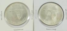 2 CANADIAN SILVER DOLLARS