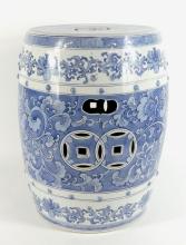 CHINESE PORCELAIN GARDEN STOOL