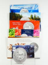 6 CANADIAN SILVER COINS - no tax