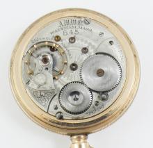 WALTHAM RAILROAD POCKET WATCH