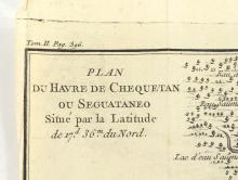 PLAN DU HAVRE DE CHEQUETAN OU SEGUATANEO CIRCA 1750