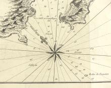 PLAN DU HAVRE DE CHEQUETAN OU SEGUATANEO CIRCA 1750