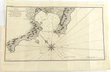 PLAN DU HAVRE DE CHEQUETAN OU SEGUATANEO CIRCA 1750