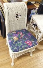 WICKER SIDE TABLE AND CHAIR