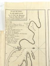 PLAN DU PORT D’ACAPULCO...CIRCA 1750