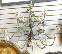 GILT METAL WALL SCONCE