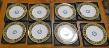 EIGHT VERSACE DINNER PLATES