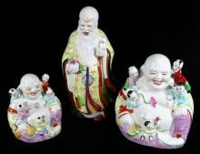 THREE CHINESE FIGURINES