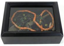 INDIGENOUS ITEMS IN SHADOWBOX FRAME