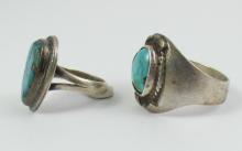 2 NAVAJO SCHOOL RINGS