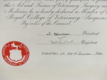 1925 PHOTOGRAPH & DIPLOMA