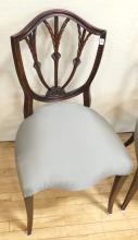 PAIR OF SHIELD BACK SIDE CHAIRS