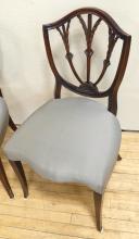 PAIR OF SHIELD BACK SIDE CHAIRS