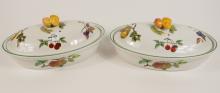PAIR ROYAL WORCESTER DISHES