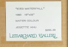 THREE WATERCOLOURS BY JOSETTE KHU