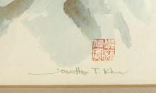 THREE WATERCOLOURS BY JOSETTE KHU