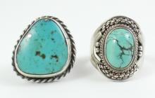 TWO NAVAJO SCHOOL RINGS