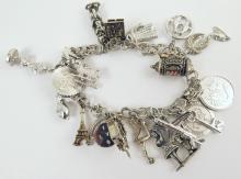 STERLING CHARM BRACELET`