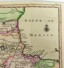 RARE MAP OF MEXICO & CENTRAL AMERICA CIRCA 1700