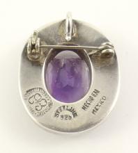 AMETHYST BROOCH/PENDANT