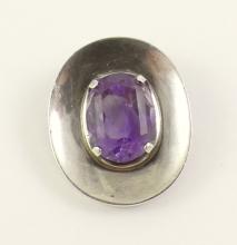 AMETHYST BROOCH/PENDANT