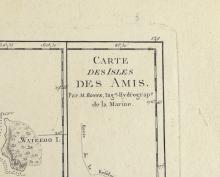 CARTE DES ISLES DES AMIS, 1788