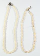 6 FRESHWATER PEARL NECKLACES