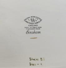 FIVE "EVESHAM" SERVING PIECES