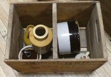 STONEWARE AND CRATE