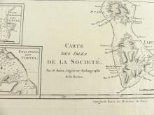 CARTE DES ISLES DE LA SOCIETE, 1788