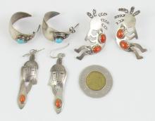 3 PAIRS INDIGENOUS EARRINGS