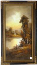 PAIR WILLIAM CHANDLER PASTELS