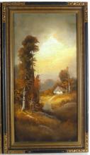 PAIR WILLIAM CHANDLER PASTELS