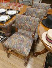 SET OF ANTIQUE OAK DINING CHAIRS