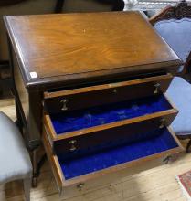 WALNUT CUTLERY CABINET