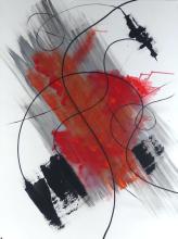 LARGE ABSTRACT PAINTING BY MARY LILLYMAN