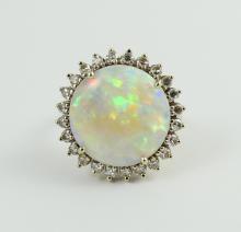 OPAL & DIAMOND RING